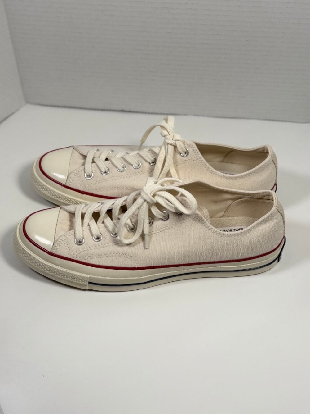 Converse Chuck 70 Low Top Ox Parchment Sneakers Mens 10 Womens 12 - Picture 4 of 7